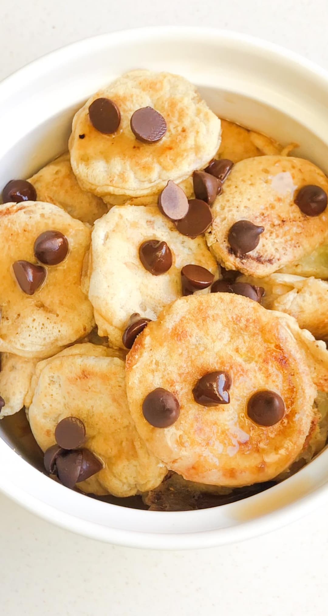 Mini panqueques de plátano